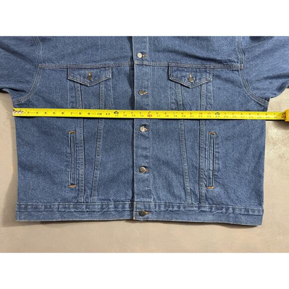 Fraternal Order of Eagles Jacket Mens 3XL Blue Denim Embroidered Made USA FOE - Picture 8 of 9